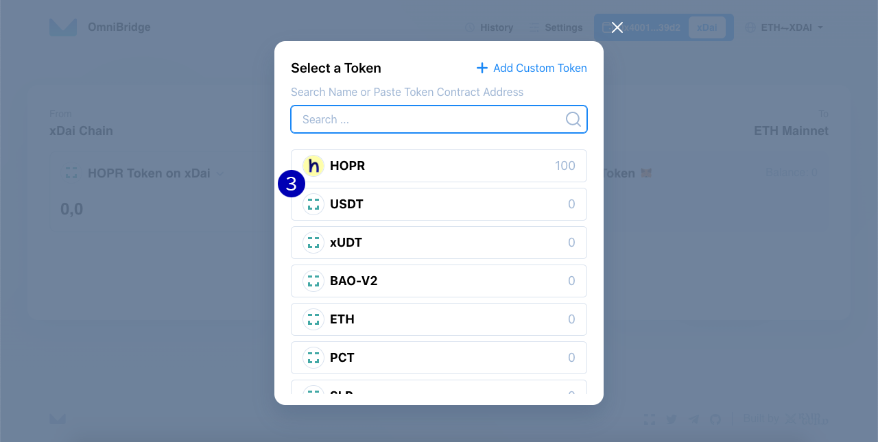 Convert xHOPR to HOPR